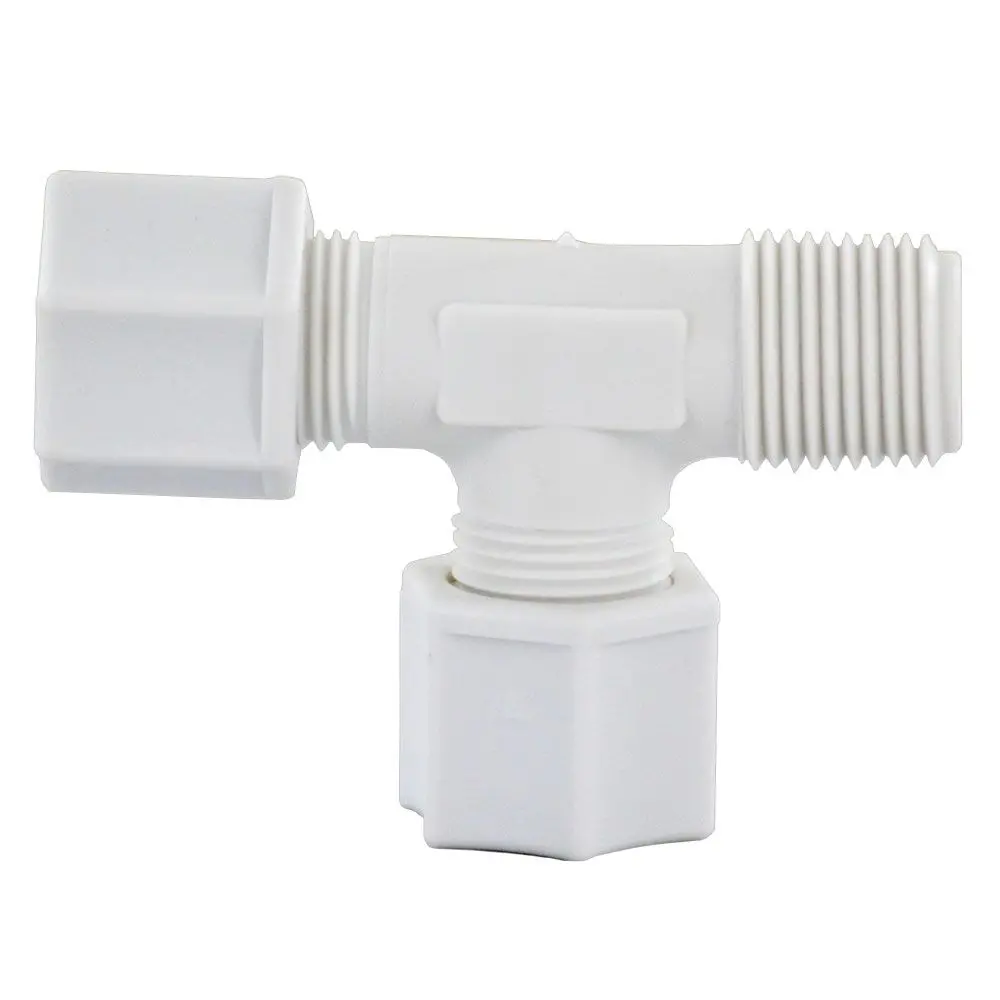 Jaco 75-6-6-N-O Nylon Male Run Tee 1/2 Od Tube X 3/8 Mpt 1