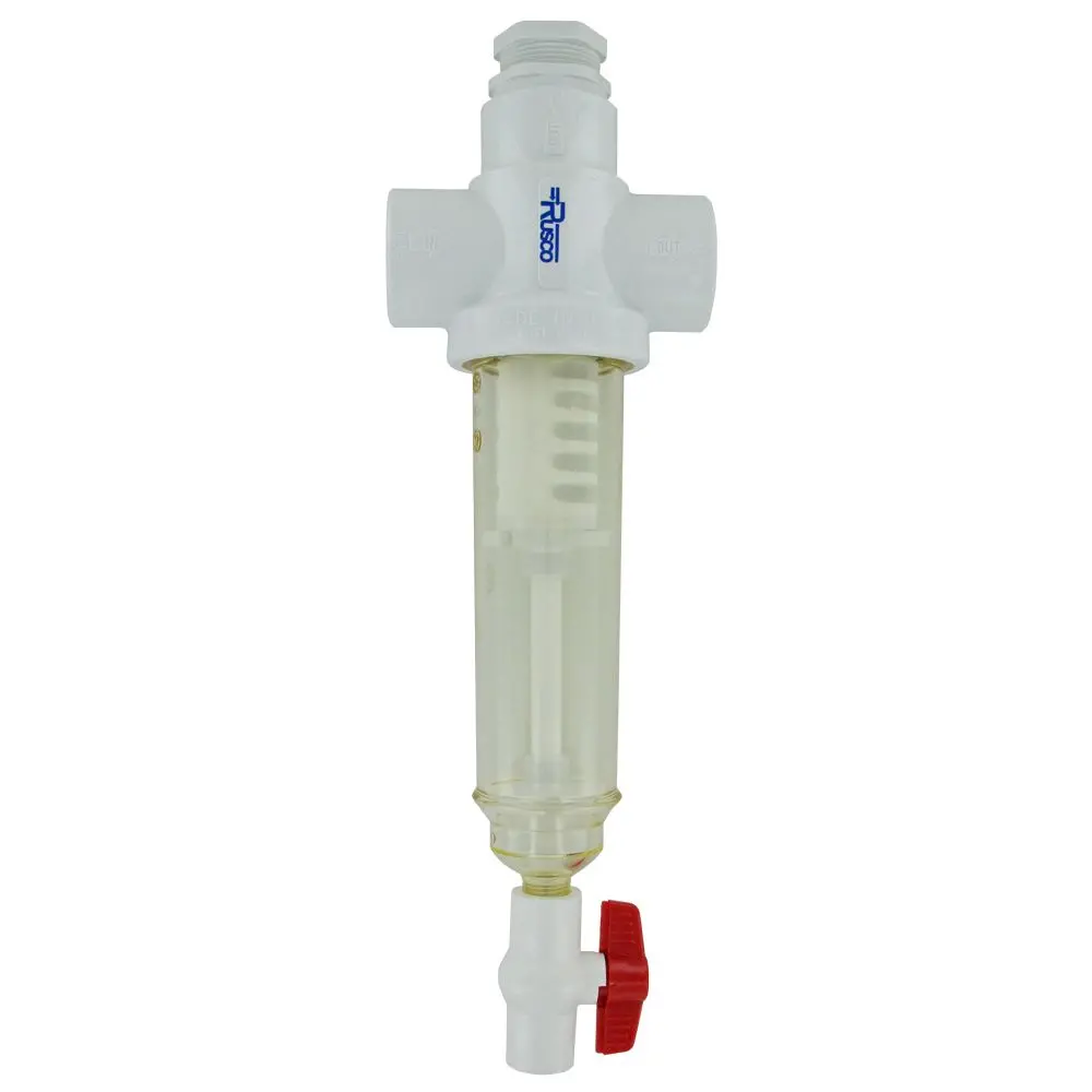Rusco Chemically Resistant Sediment Trapper Filter Combo Style 1-1/2" Pe 1
