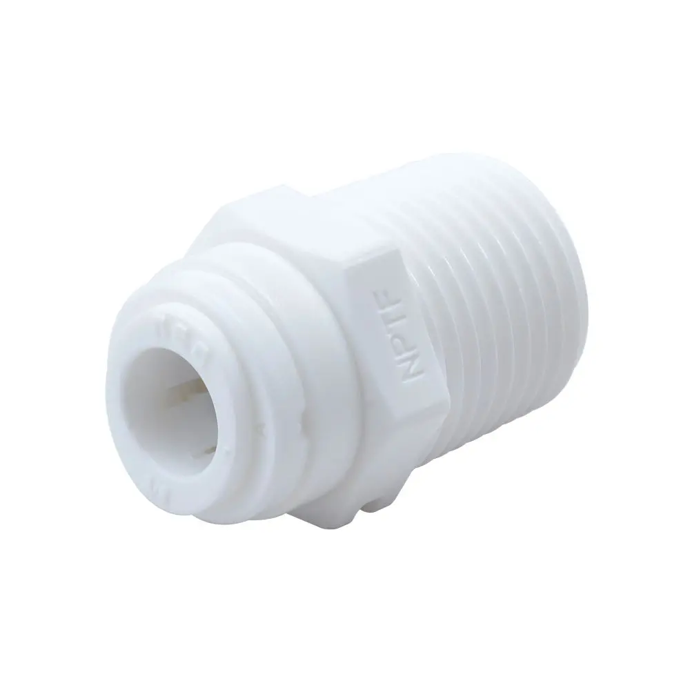 Neofit - Acetal White Male Connector 3/8" Tube X 1/2"Bsp(P) 1