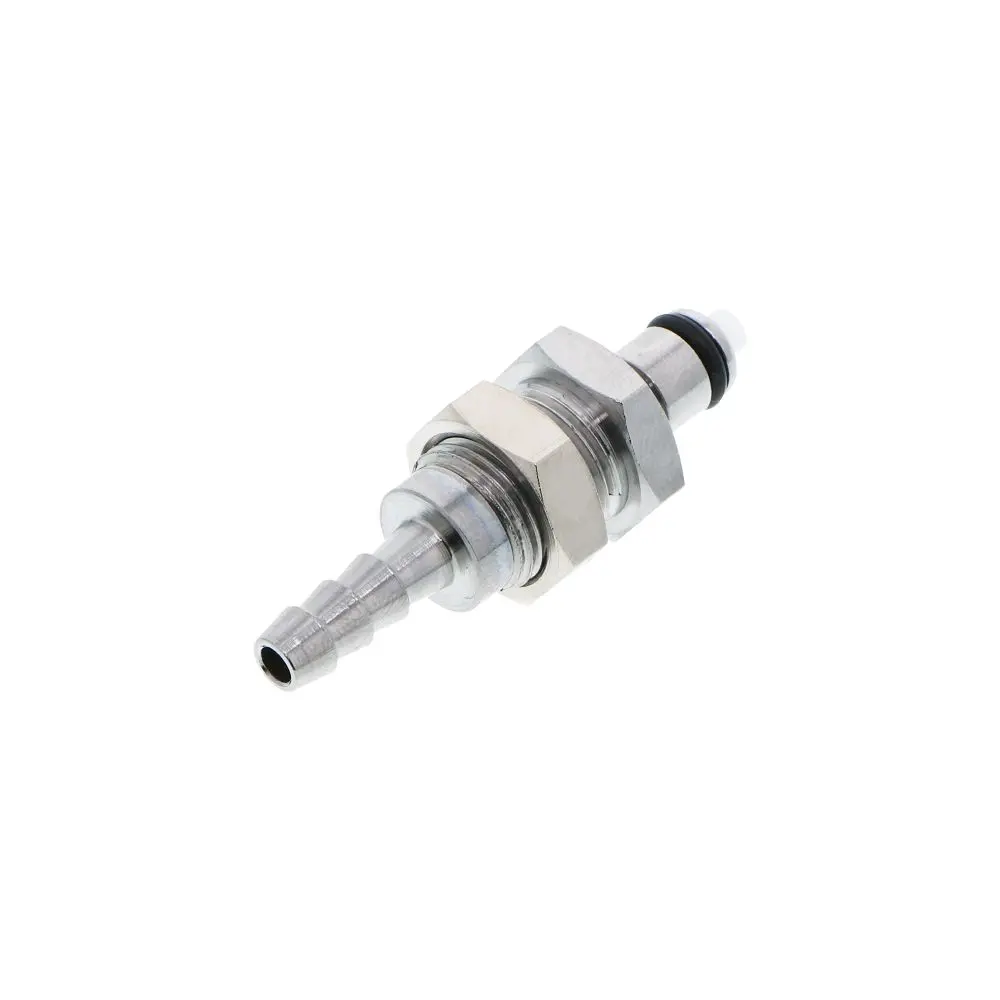 Mcd4203 Valved Panel Mount Hose Barb Coupling Insert 3/16 Id Barb 1