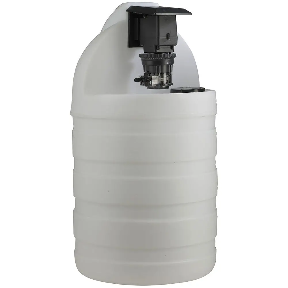 Stenner Single Head Adjustable Pump With 30 Gallon Tank #7 Tube 1.1 - 22 Gpd System 1