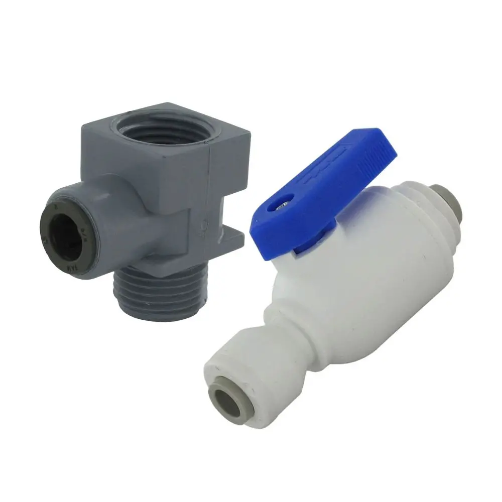 Faucet Supply Adapter - W/ Inline Ball Valve 1/4" Qc 1