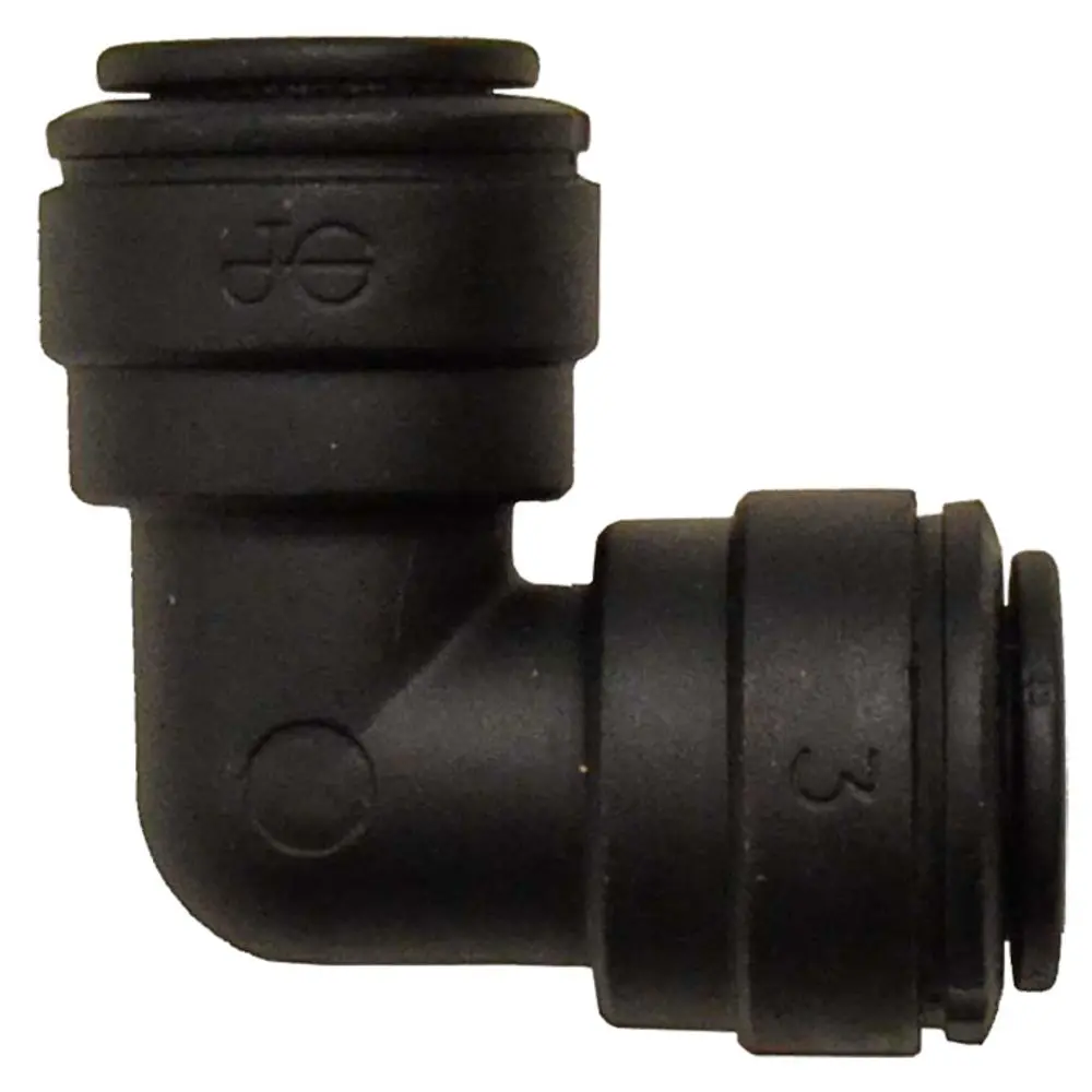 John Guest Union Elbow Black Polypropylene  - 3/8 1