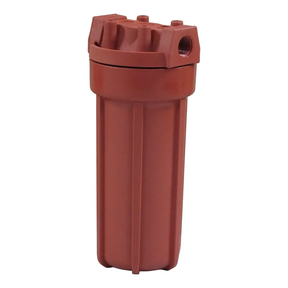 Watts Flowmatic Hd4500ht34 10" Standard High Temp Housing 3/4" Red 1