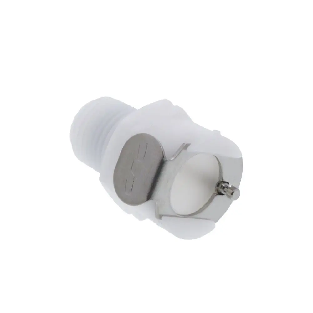 Plcd10004bsptv Valved Male Thread Coupling Body 1/4 Bspt - Viton 2