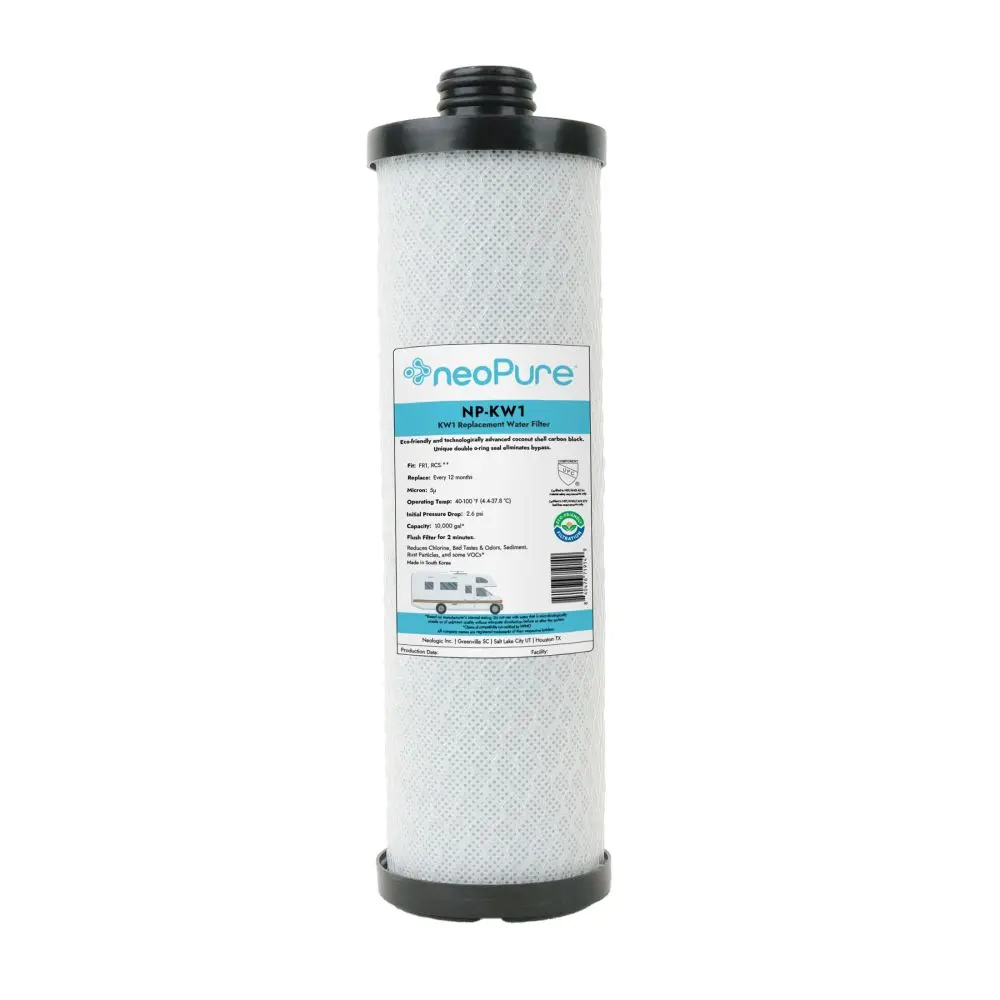 Waterpur™ & Clear Choice™ Kw1 Replacement Rv Water Filter By Neo-Pure Np-Kw1 1