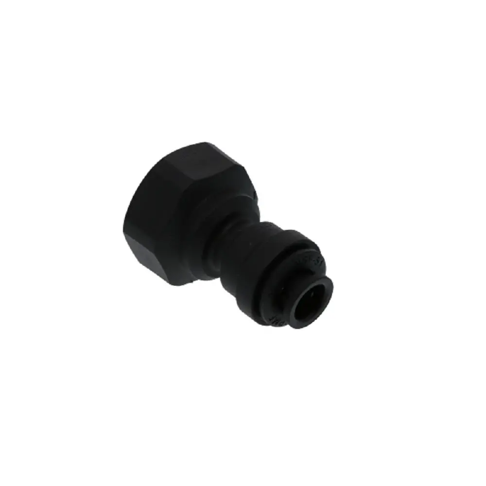 John Guest Female Adapter Nptf Black Polypropylene - 1/4 X 1/4 Nptf 1