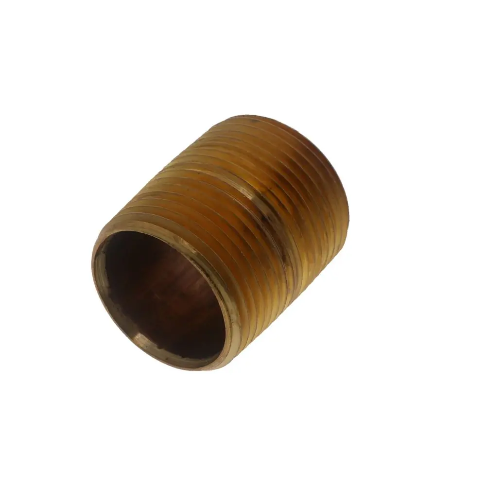 Brass Pipe Nipple Threaded 1 Mpt X Close No Lead 1