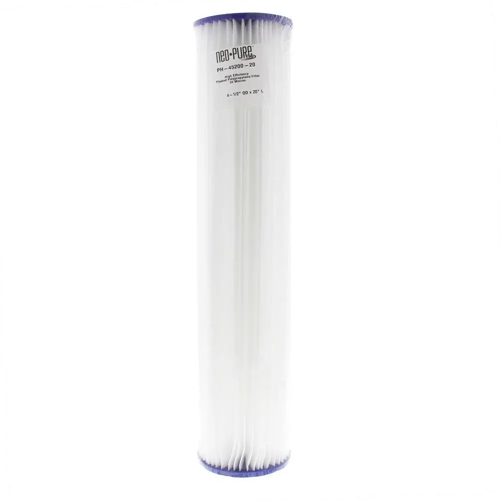 Neo-Pure Ph-45200-20 20" Bb High Efficiency Pleated Filter 20 Micron 1