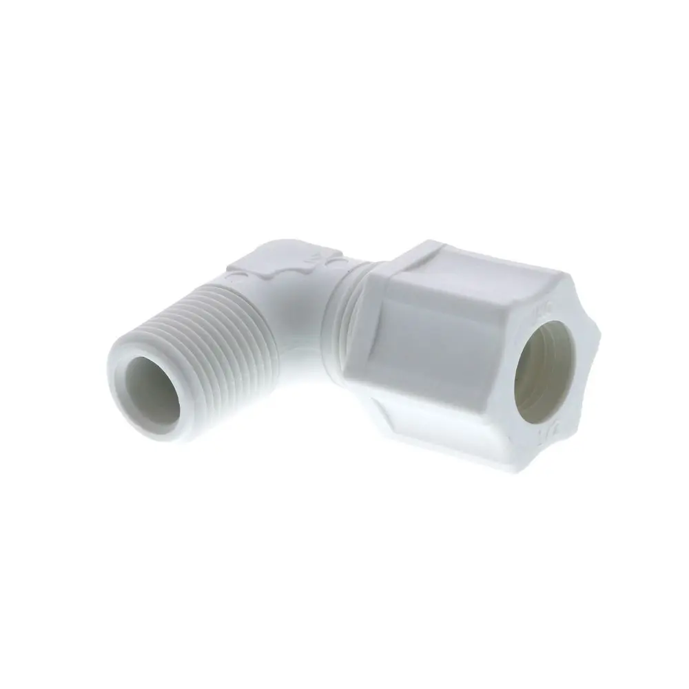 Jaco 40-8-6-P-Pg Polypropylene Male Elbow 1/2 Od Tube X 3/8 Mpt 1