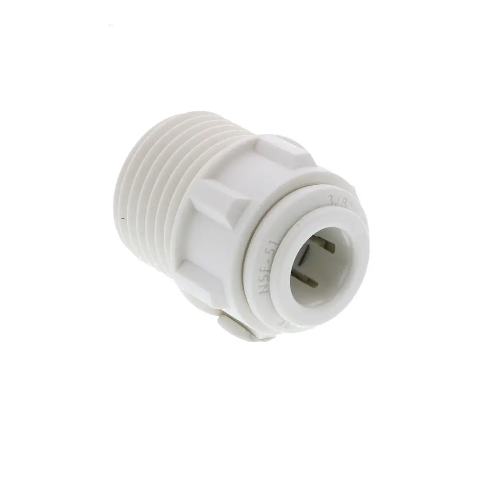 John Guest Male Connector Nptf Polypro - 3/8 X 1/2 Nptf 3