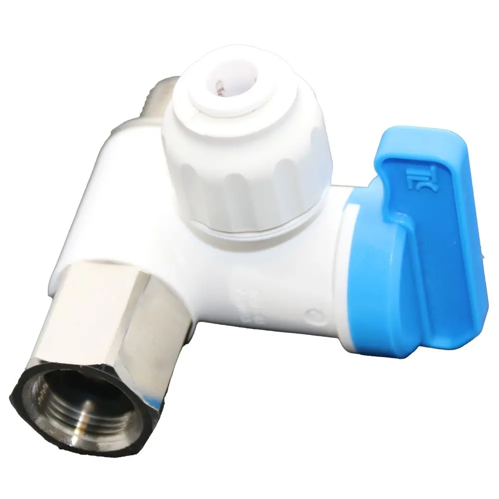 Neofit - Polypropylene Natural White Stop Valve Adapter 1/4" Od X 3/8" Comp Thread 1
