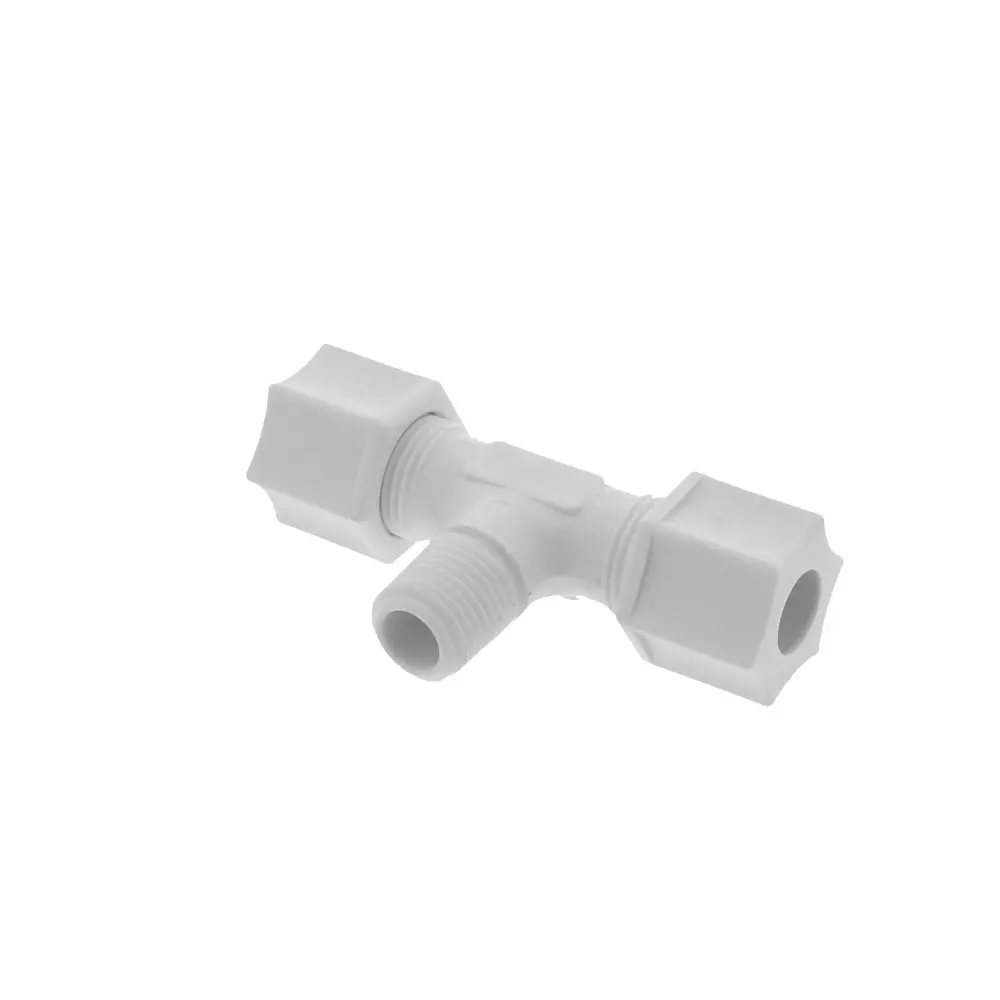 Jaco 60-6-4-P-Pg Polypropylene Male Branch Tee 3/8 Od Tube X 1/4 Mpt 1
