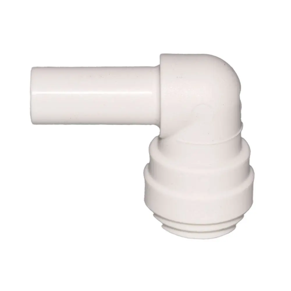 John Guest Stem Elbow Connector Polypro - 1/2 Stem X 1/2 2