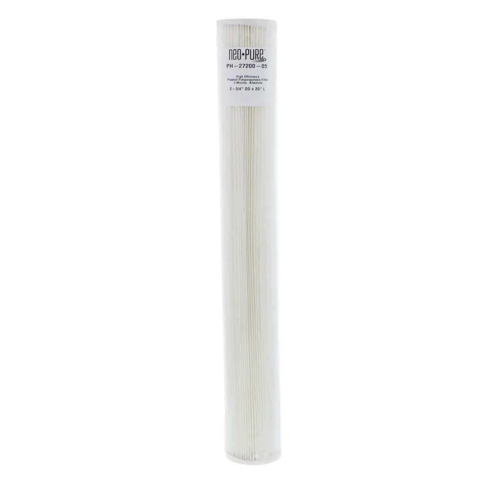 Neo-Pure Ph-27200-05 20" High Efficiency Pleated Filter 5 Micron 2