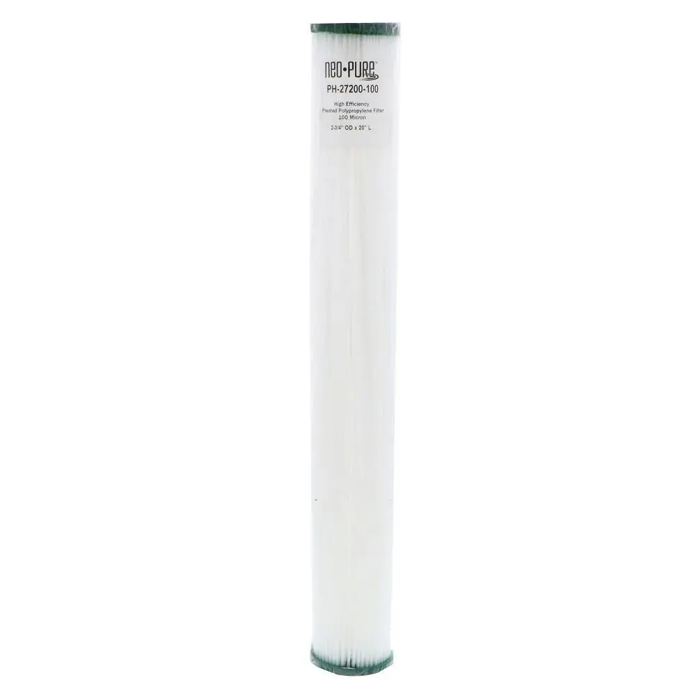 Neo-Pure Ph-27200-100 20" High Efficiency Pleated Filter 100 Micron 2