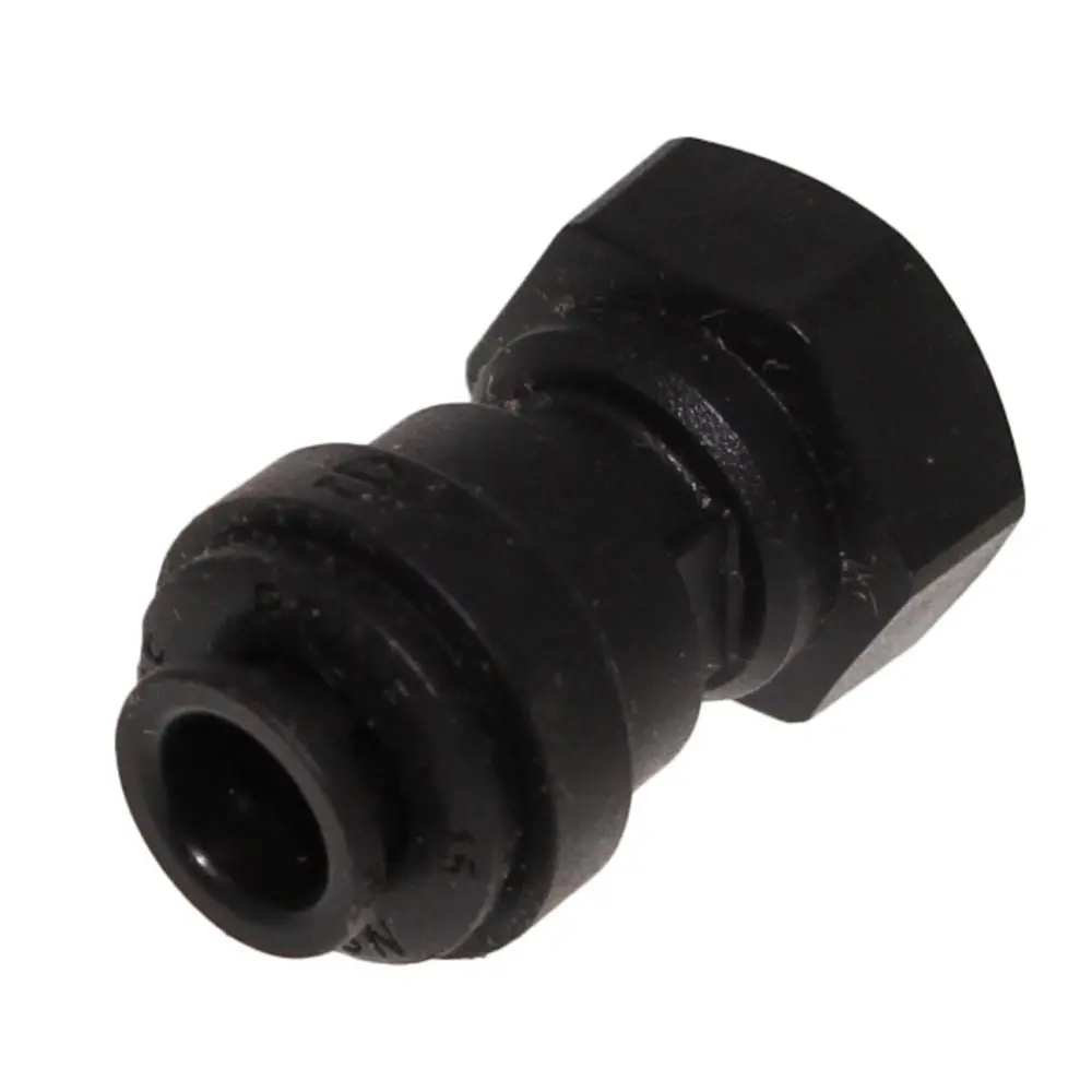 John Guest Female Adapter Nptf Black Polypropylene - 1/4 X 1/8 Nptf 1