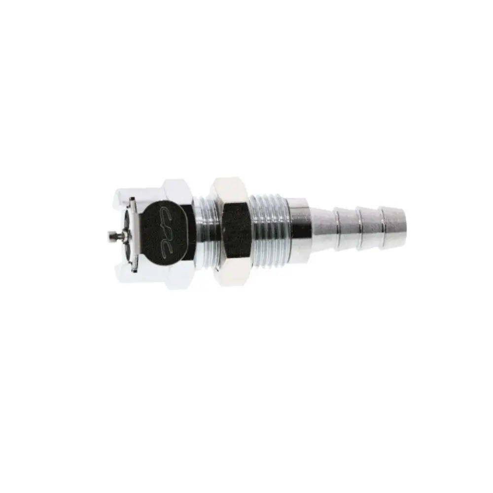 Mcd1604 Valved Panel Mount Hose Barb Coupling Body 1/4 Id Barb 2