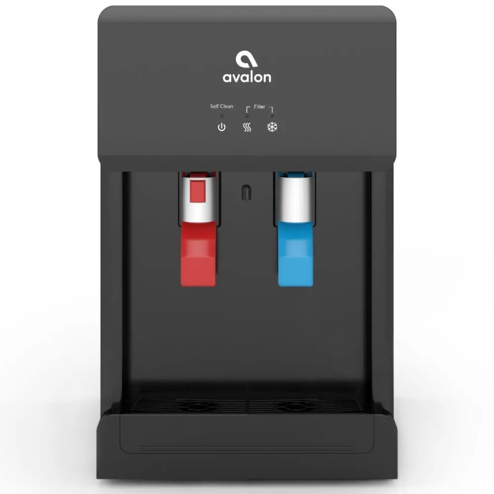 Avalon Countertop Self Cleaning Bottleless Water Cooler Water Dispenser - Hot & Cold Water, Nsf Certified Filter- Ul/Energy Star Approved- Black 1