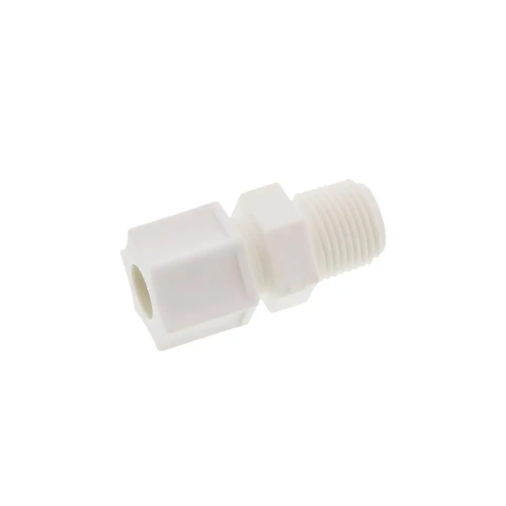 Jaco 10-6-6-P-Pg Polypropylene Male Connector 3/8 Od Tube X 3/8 Mpt 1