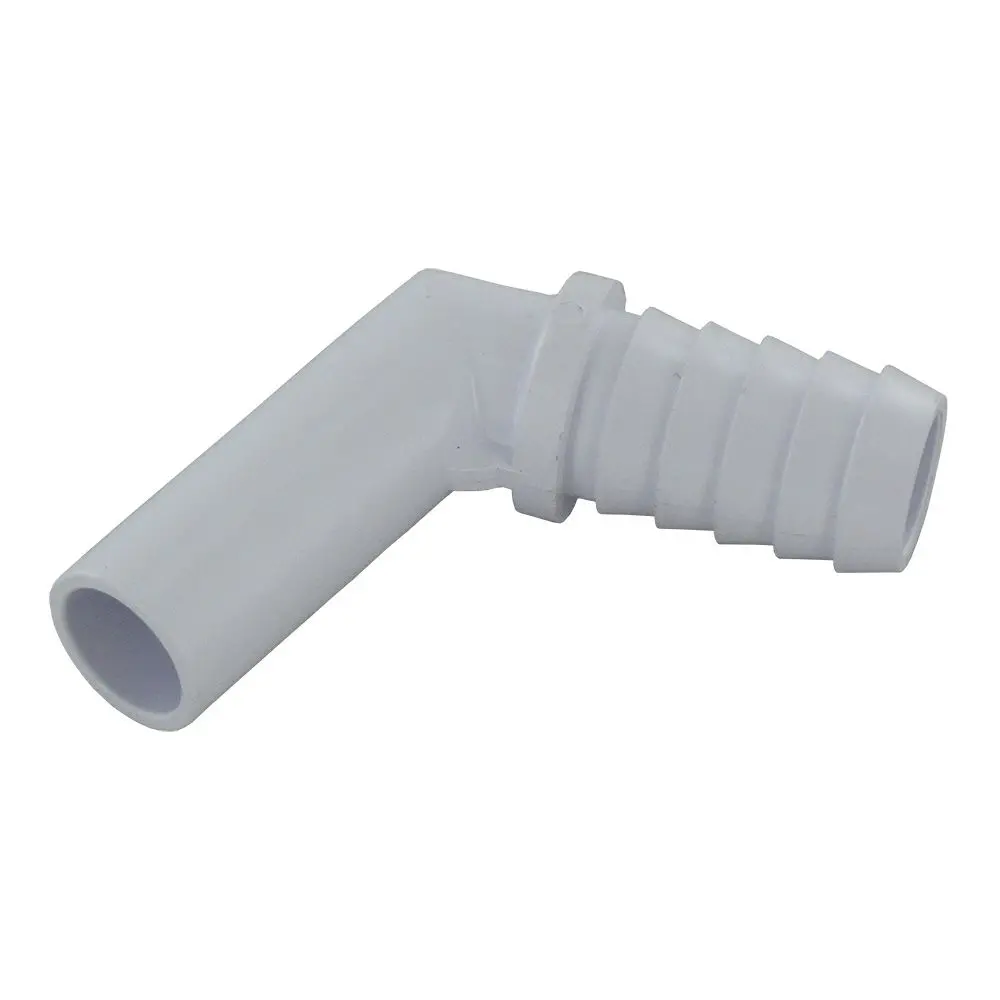 Pushin 45° Elbow Barb Connector  - 3/8" Id Barb X 1/2" Od Stem 1