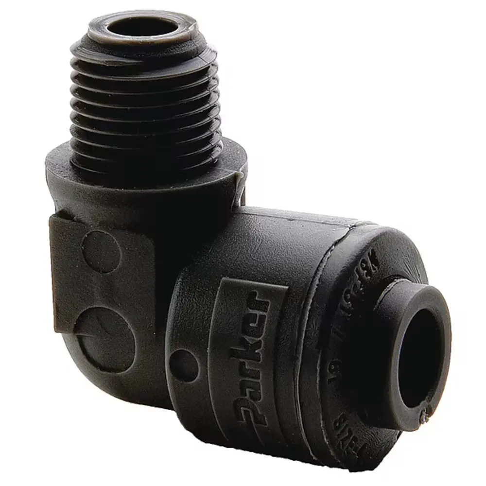 Parker Trueseal Push In Tube Fitting - 1/4 Od - 1/4 Od - Fb4me4-Hblk 1