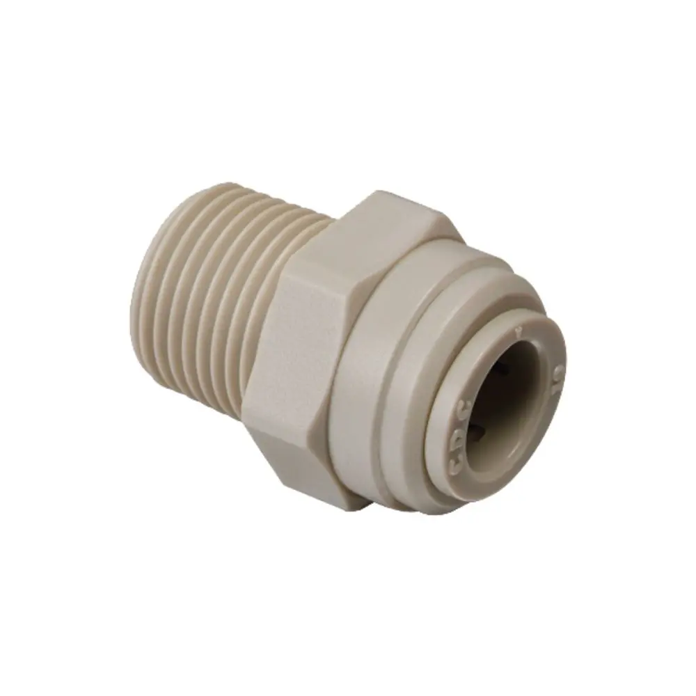 Neofit - Acetal Gray Male Connector 1/4" Tube X 1/2"Nptf 1