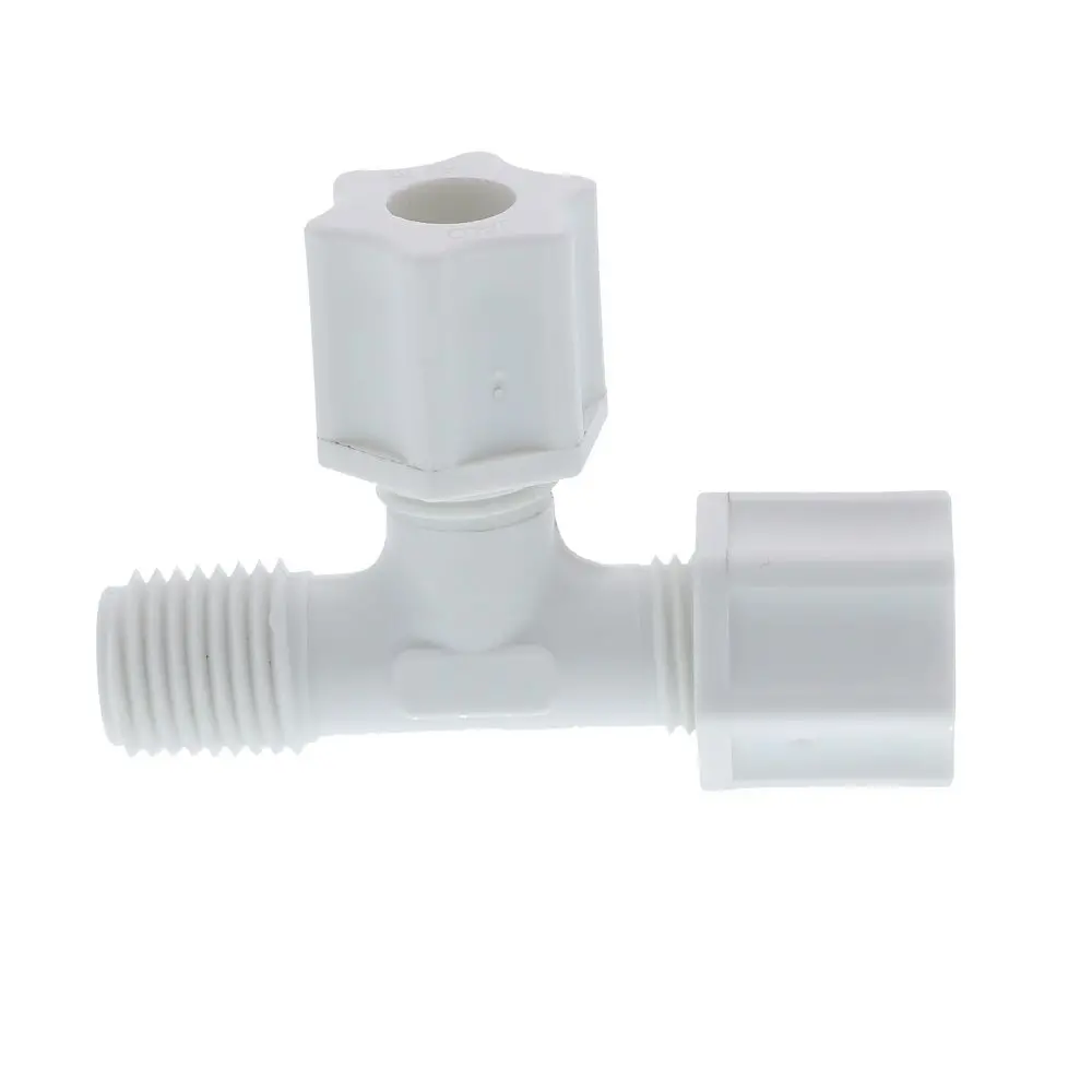 Jaco 75-5-4-P-O Polypropylene Male Run Tee 5/16 Od Tube X 1/4 Mpt 2