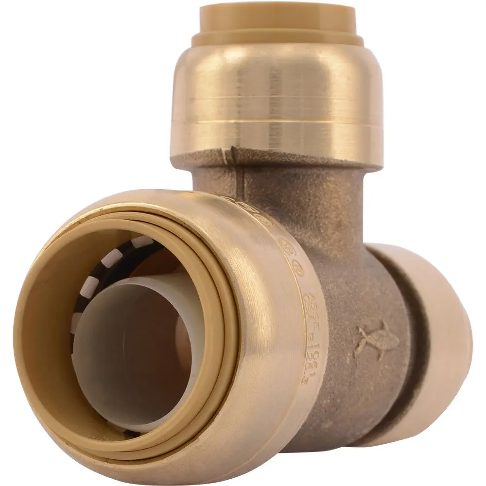 Sharkbite® U454lf Lead-Free Brass Push-To-Connect Reducing Tee - 3/4" X 1/2" X 1/2" 1