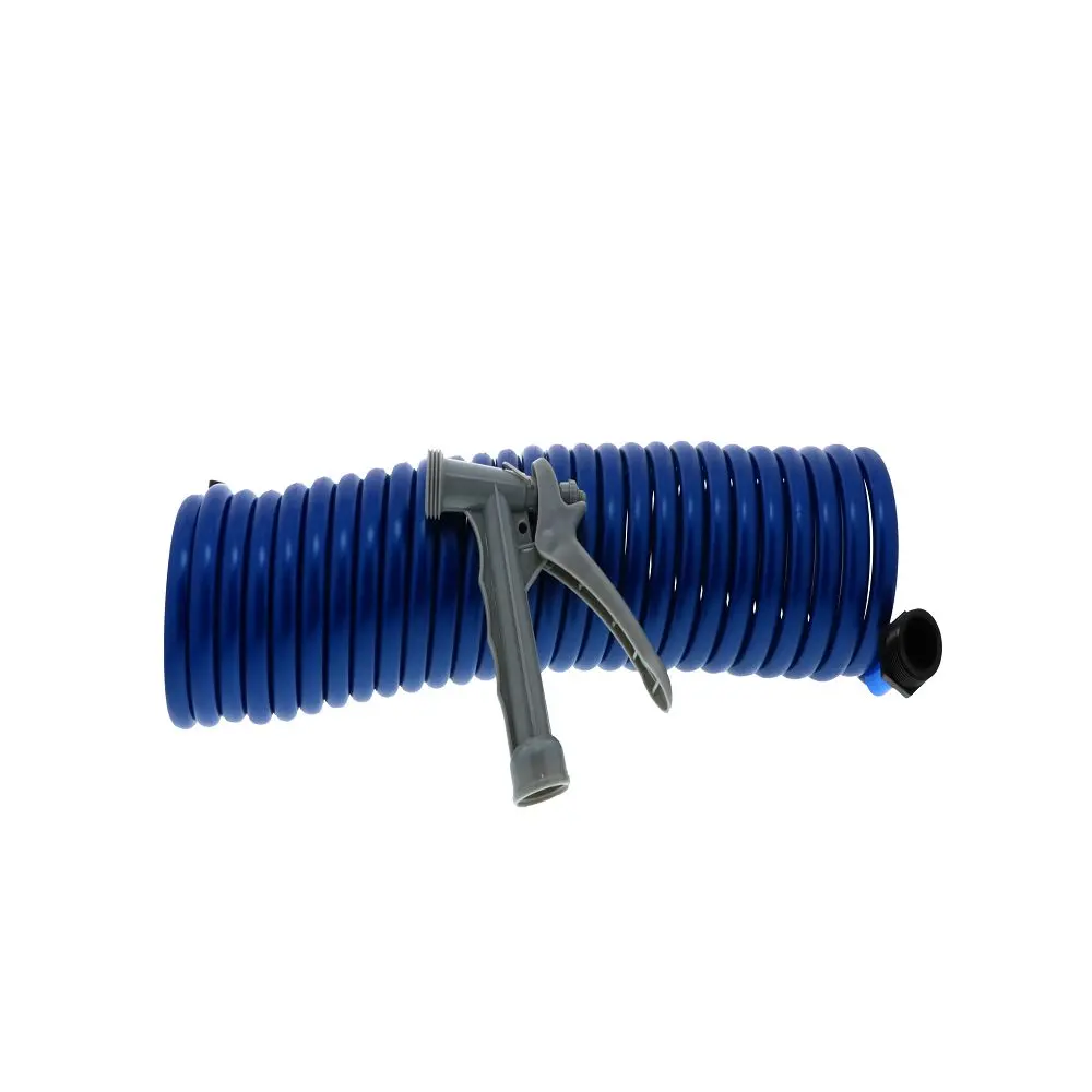 Watts Aqualock/Seatech - Sc25203b Supercoil Hose 25' Blue With Speed-Tap Hose Adaptor 1