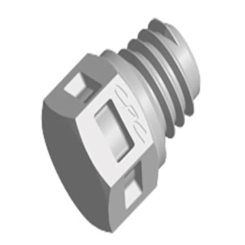 Mp Plug Fitting Natural Polypropylene Tapered 10-32 1