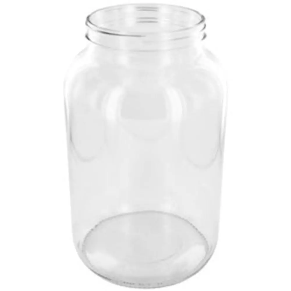 Glass Jar 1 Gal Wide Mouth Flint - No Lid 1