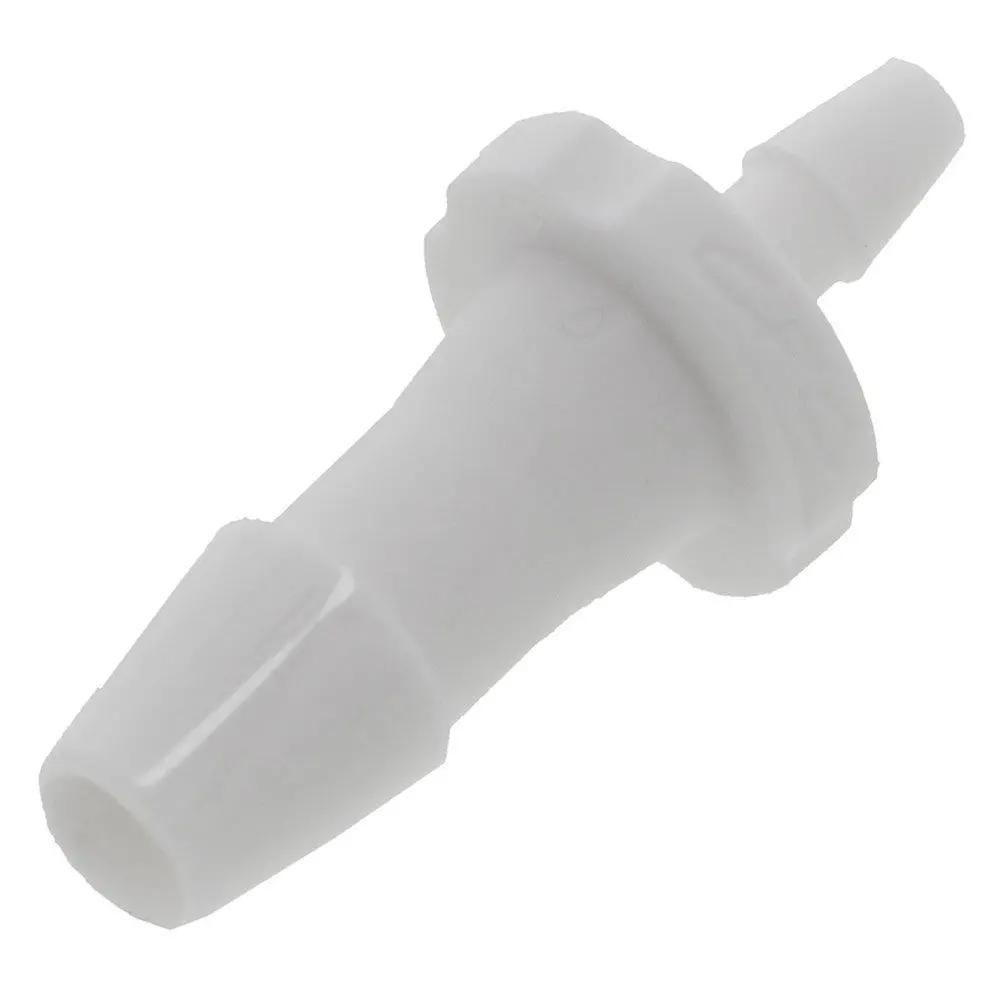 Fitquik Nylon Tube To Tube Straight Reducer Fitting White - 1/4" Id Barb X 1/8" Id 1