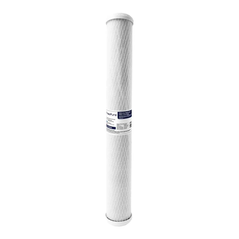 Neo-Pure Cto1-2520-S 2-1/2" X 20" Carbon Block Filter 5 Micron With 6 Oz Siliphos Cto/Scale Prevention 1