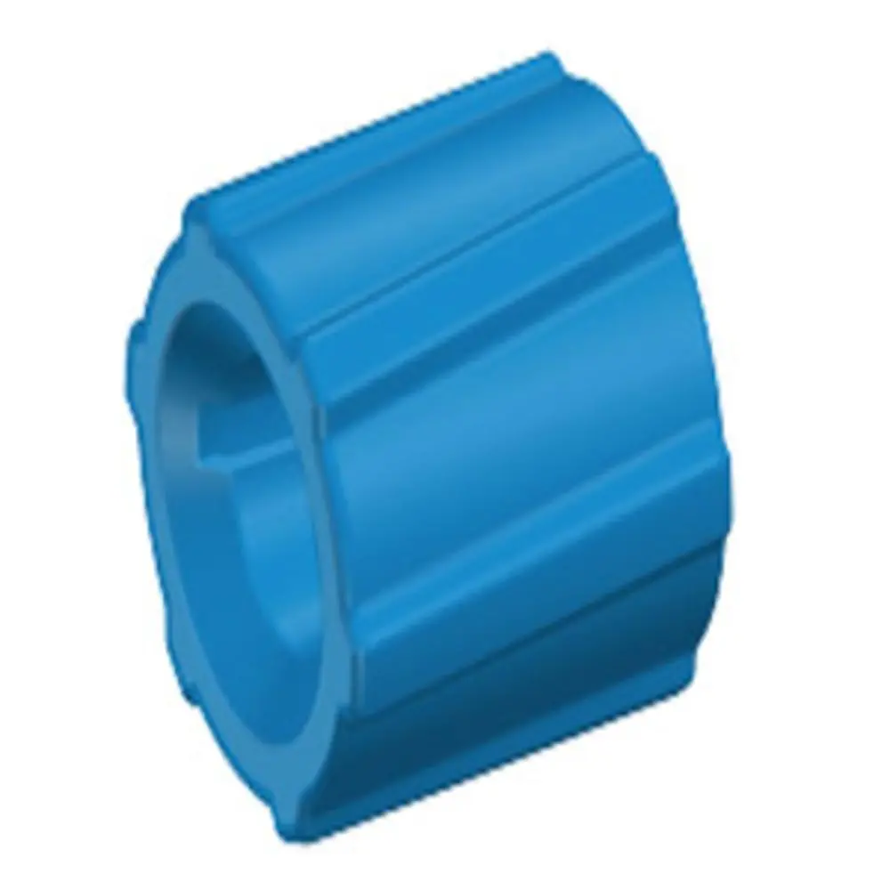 Lmsr33 Blue Nylon Rotating Luer Lock Rings 1