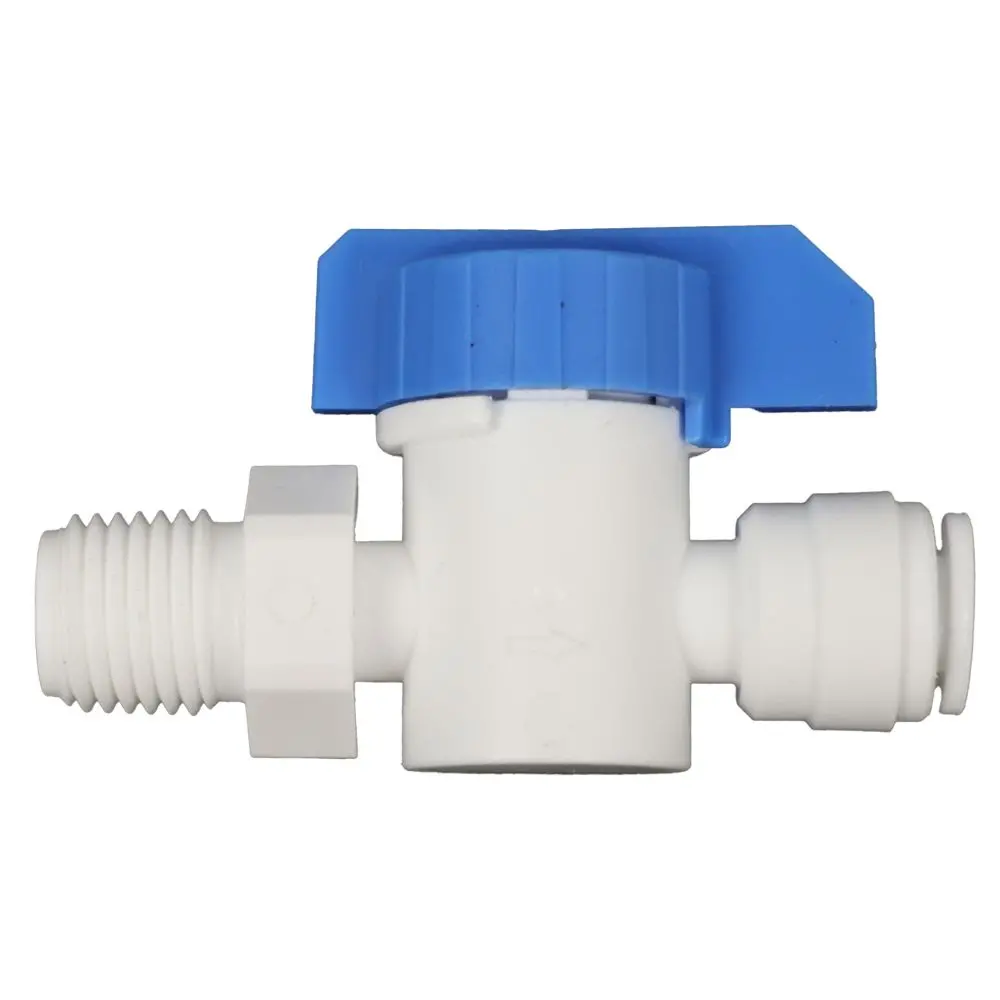 Inline Male Ball Valve 1/4 Qc X 1/4 Npt 1