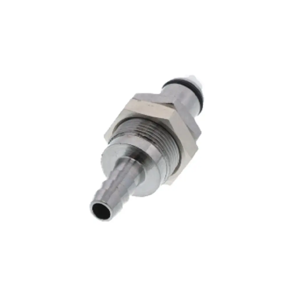 73000 Nsf Valved Panel Mount Hose Barb Coupling Insert 1/4 Id Barb 2