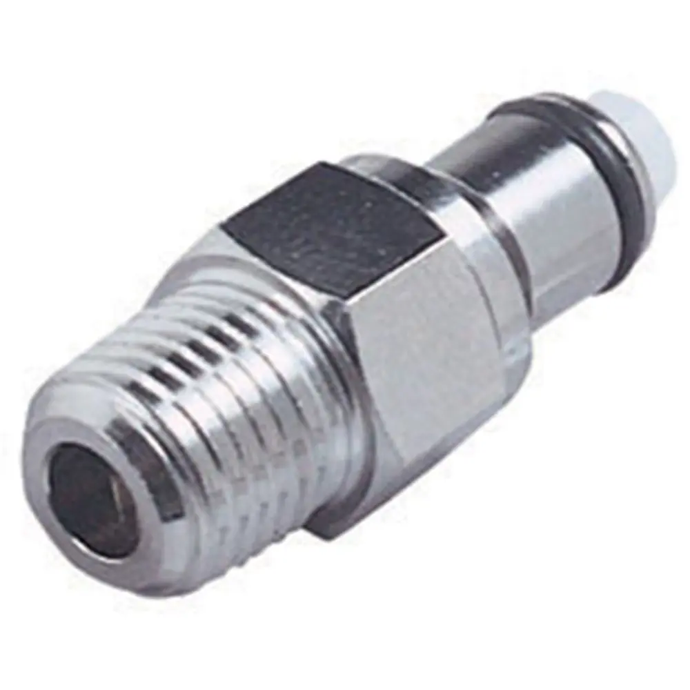 Lcd24004v Valved Male Thread Coupling Insert 1/4 Npt Viton O-Ring 1