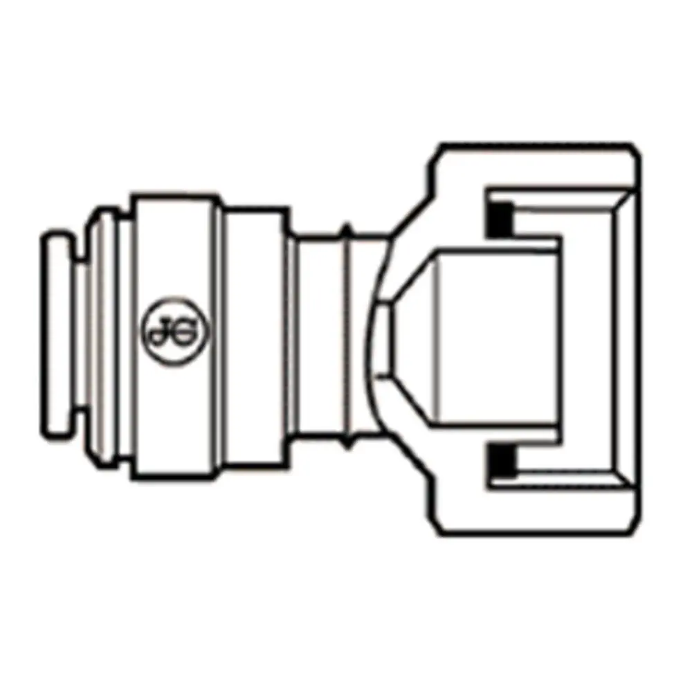 John Guest Faucet Connector Bspp - 3/8 X 3/4 Bspp 2