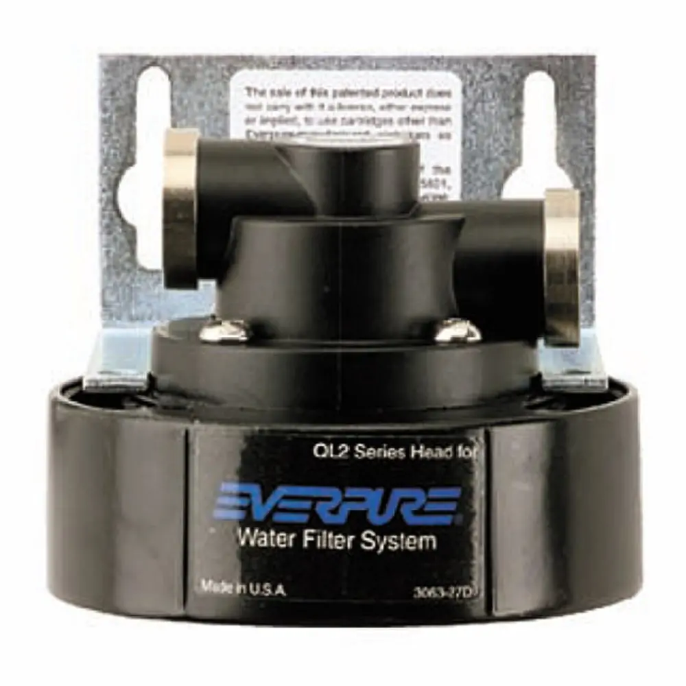 Ql2 Filter Head W/Mounting Bracket, 1/4 John Guest 1