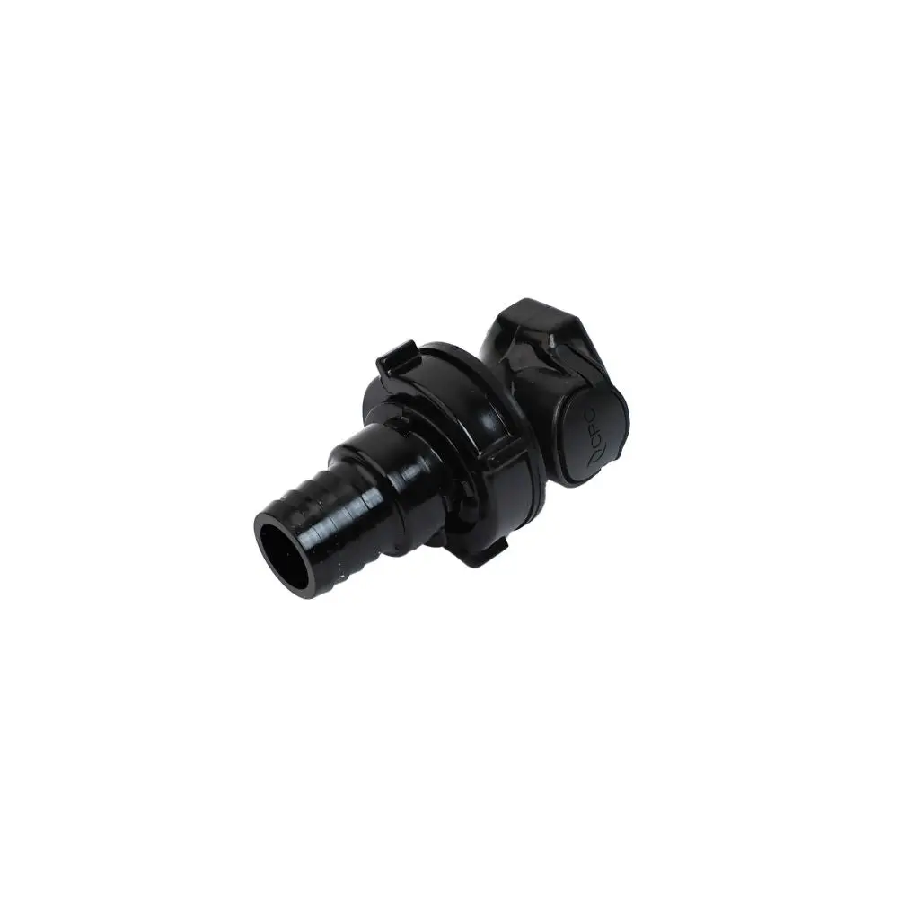 Hfcd161257 Valved Panel Mount Hose Barb Coupling Body  3/4 Id Barb 1