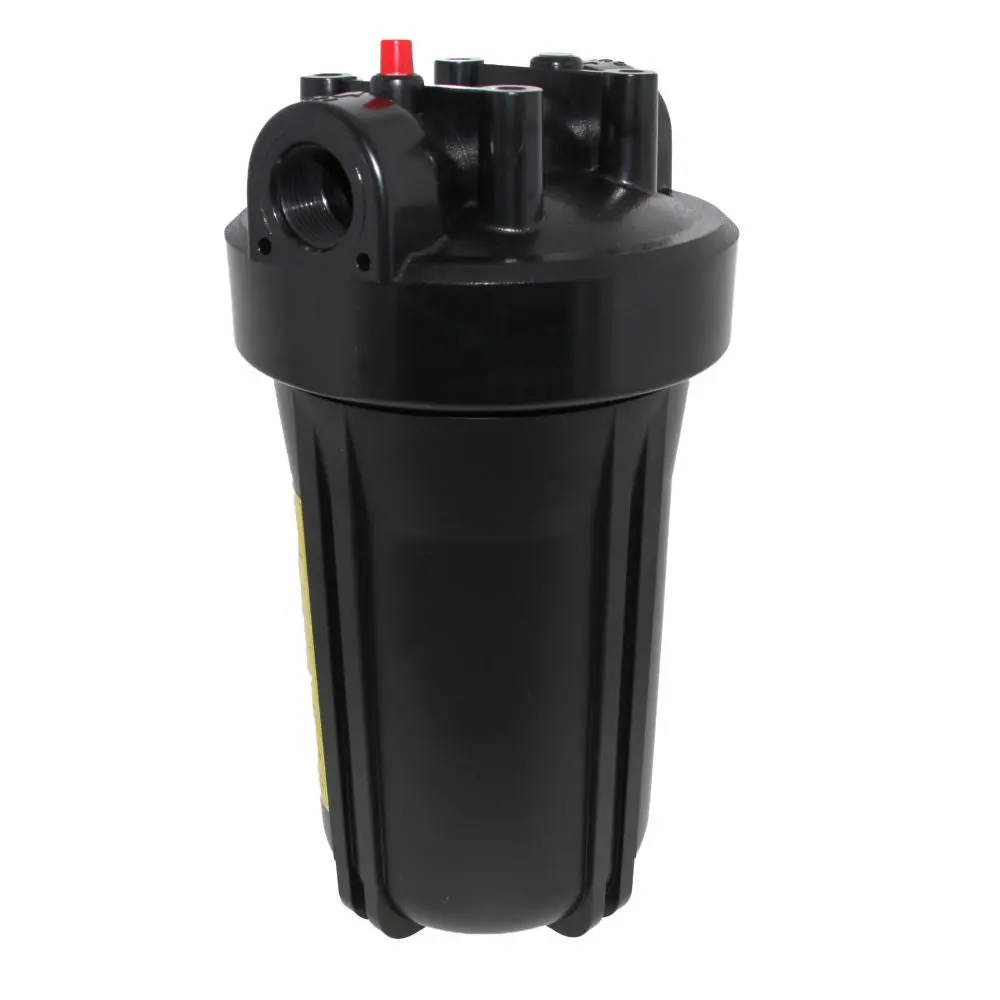 10" Neo-Pure Big Flow Filter Housing Black Cap/Black Sump With Pressure Relief 3/4" 1