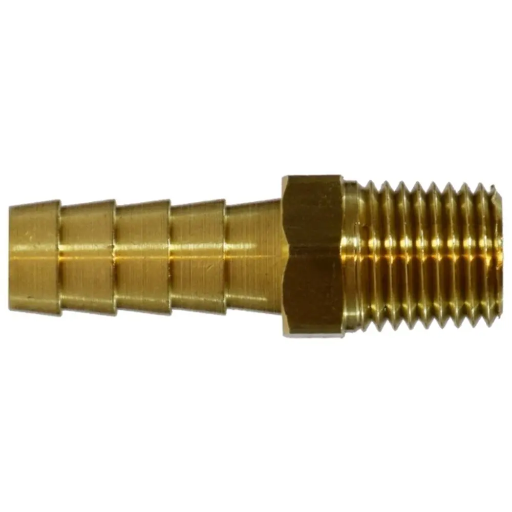 Brass Hose Barb Male Adapter Lead-Free 3/4 Mipt X 3/4 Barb 1