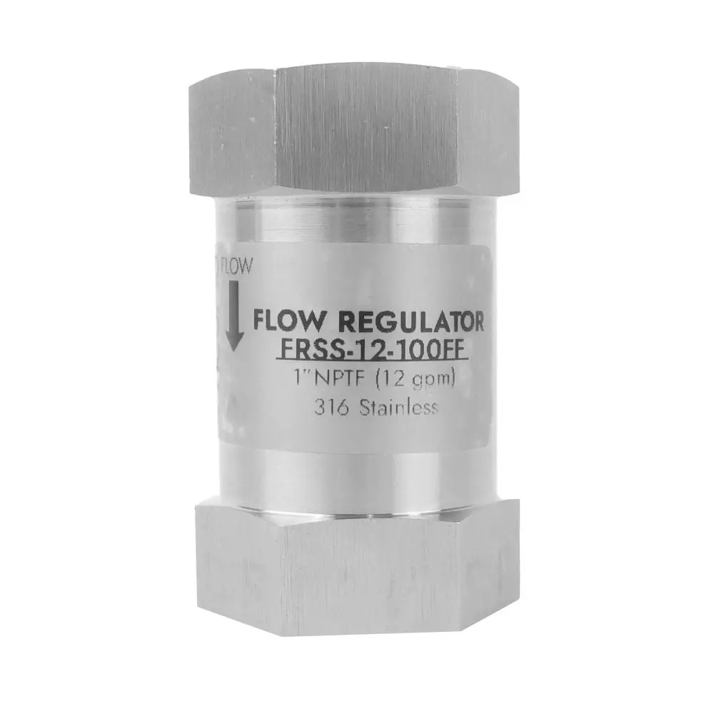 Neo-Pure Stainless Steel Flow Restrictor 12 Gpm 316Ss 1" Fpt X Fpt 1