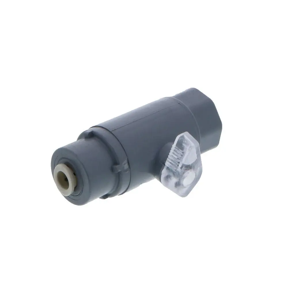 Inline Ball Valve Pvc - 1/4 Tube X 3/8 Female Nptf 2