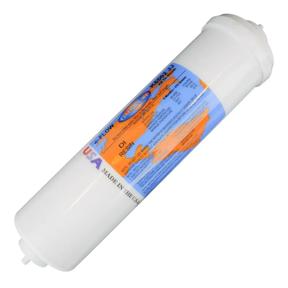 Omnipure K5562-Jj 10" X 2.5" Inline All Di Resin Sc Screen W/ 1/4" Quick Connect 1