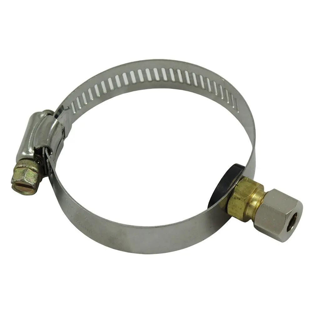 Drain Saddle Adjustable Hose Clip 2" Od X 1/4 Compression 1