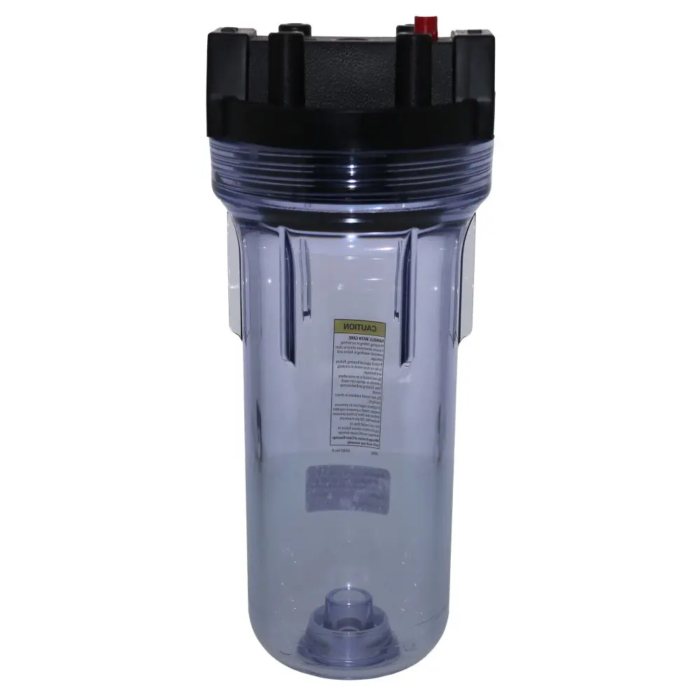 Pentek 150435 10" Standard Water Filter Housing Black/Clear W/ Pr - 3/4" Fpt 1