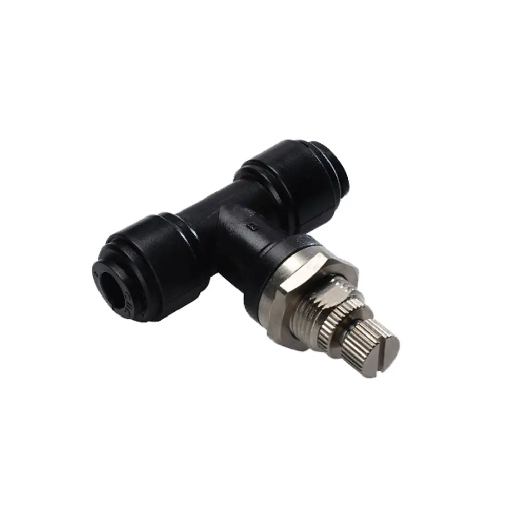Neofit - Acetal Black Flow Control Bulkhead 3/8" Tube 1