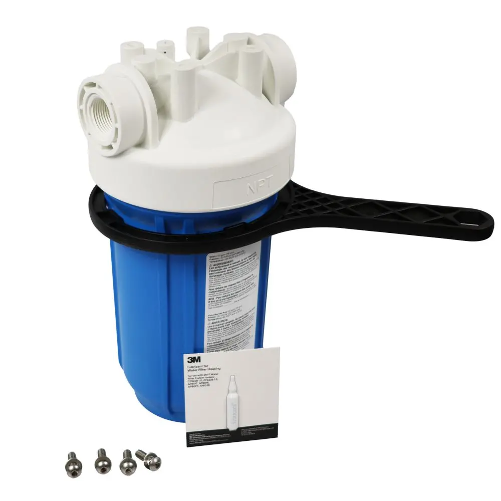 3M Aqua-Pure Ap801b Whole House Filter Housing, Blue Sump, 10 Inch 1